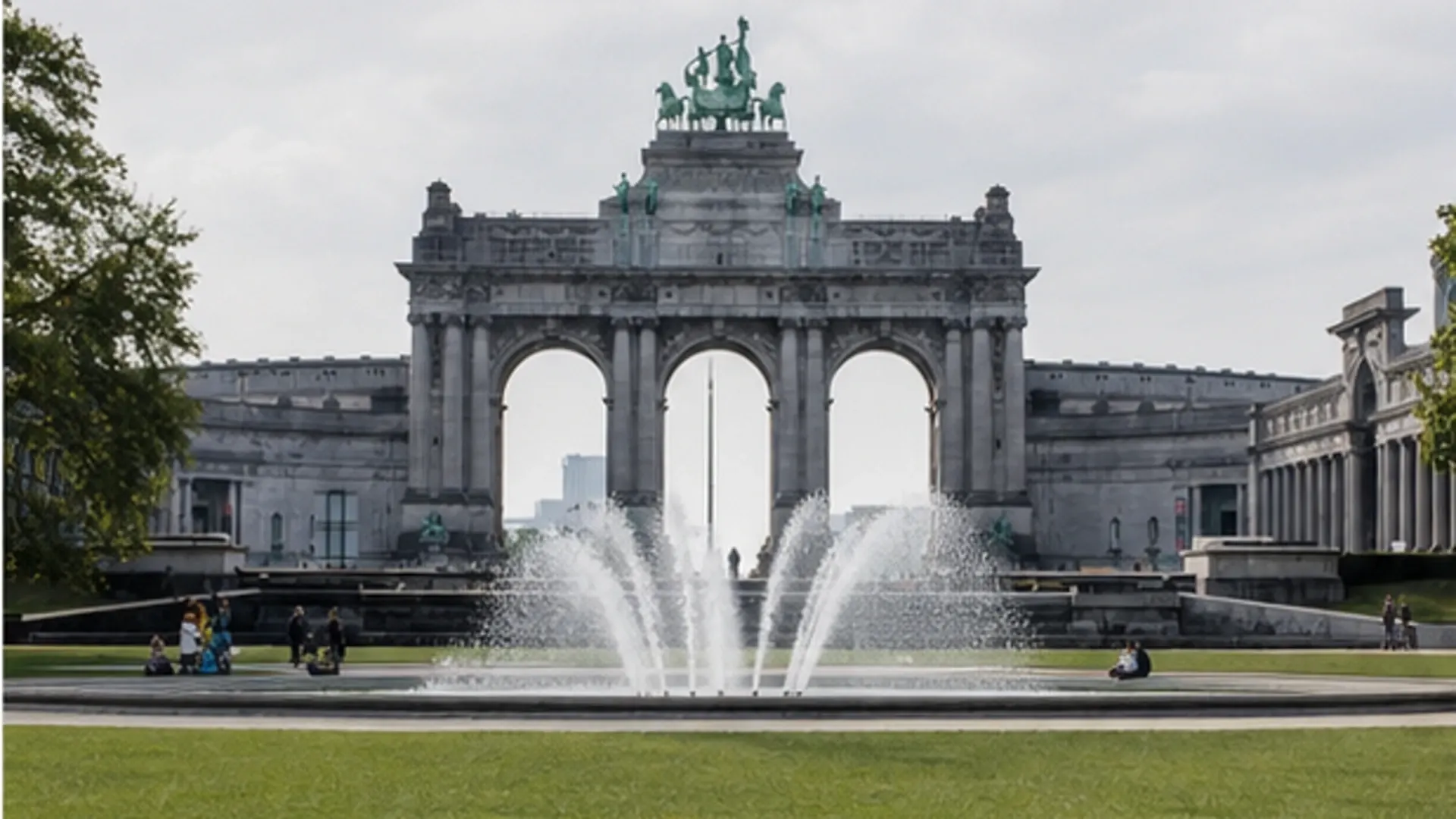 The triumphal arch at Parc du Cinquantenaire in Brussels